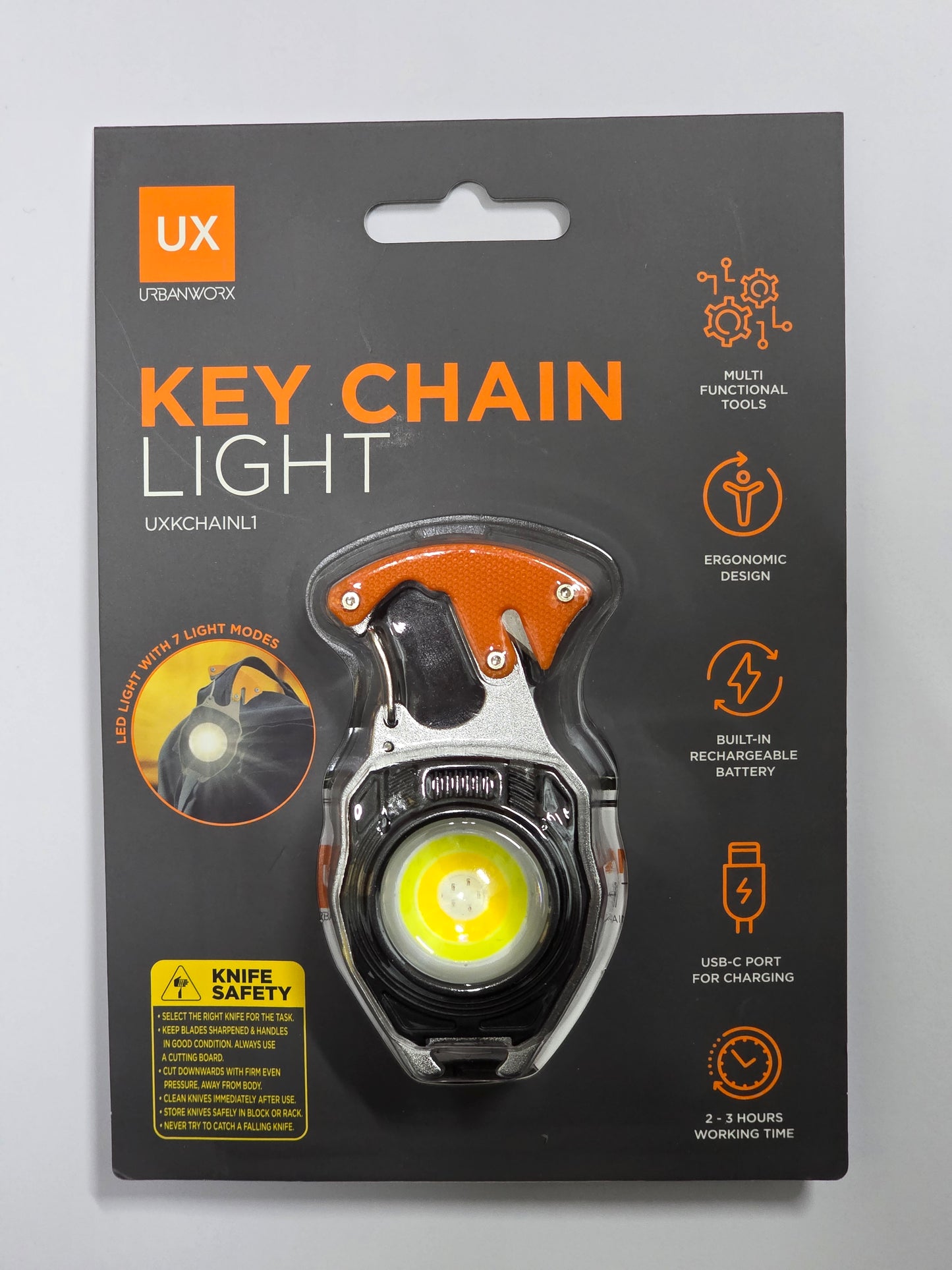 UX Key Chain Light Multi Tool