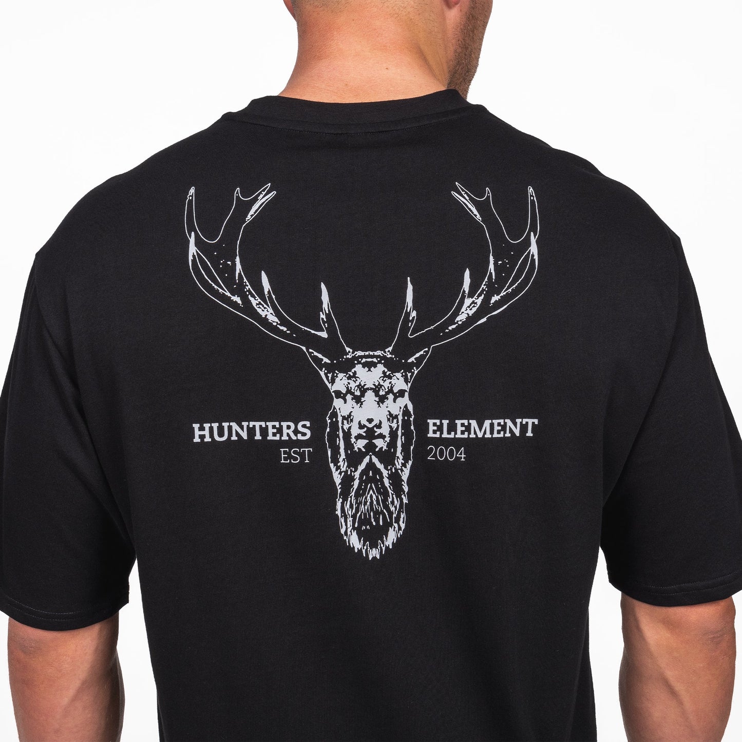 Hunters Element Alpha Stag Tee Black XL