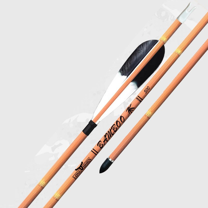 Pandarus Bamboo Arrow 6.2mm Feather Premade Dozen