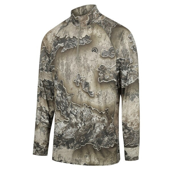 Ridgeline Performance Zip Top Excape Camo S Mens