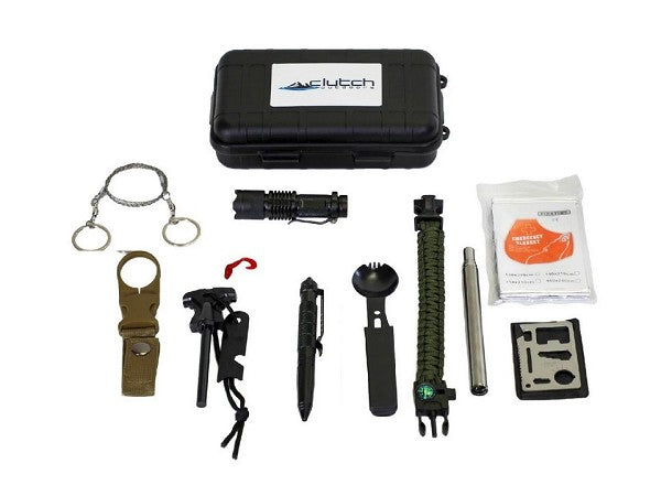 Clutch Outdoors 14-In-1 Survival Kit