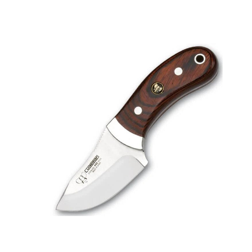 Cudeman Skinner 7cm Rose Wood Handle w/Sheath 288-R