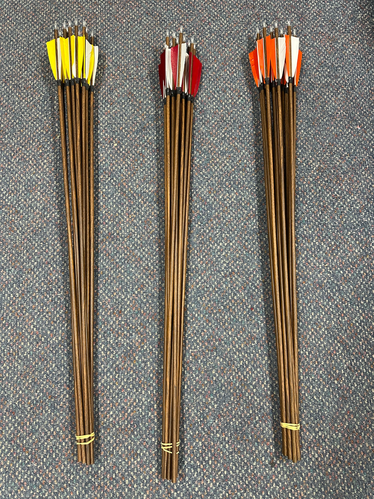 Old Mountain Archery Carbon Feathered Arrows 12pk