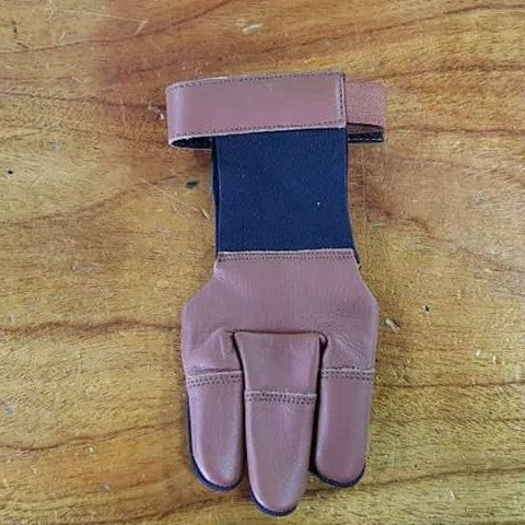 Neoprene/Brown Leather Shooting Glove M