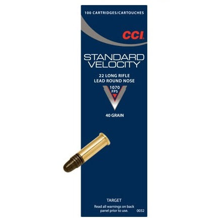 CCI 22LR Standard Velocity 40GR Solid 50PK