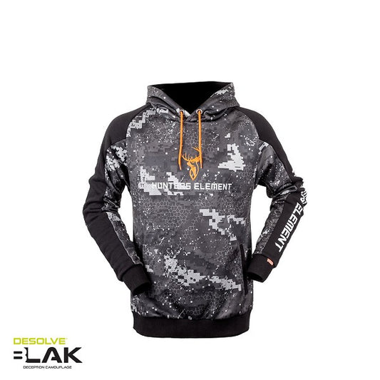 Hunters Element Tungsten Hoodie Desolve Black L