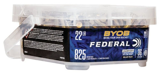 Federal .22LR 36gr HP HV 825 Bucket