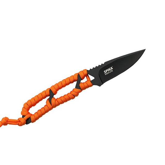 Spika Pack-Lite Knife Black with Orange Paracord